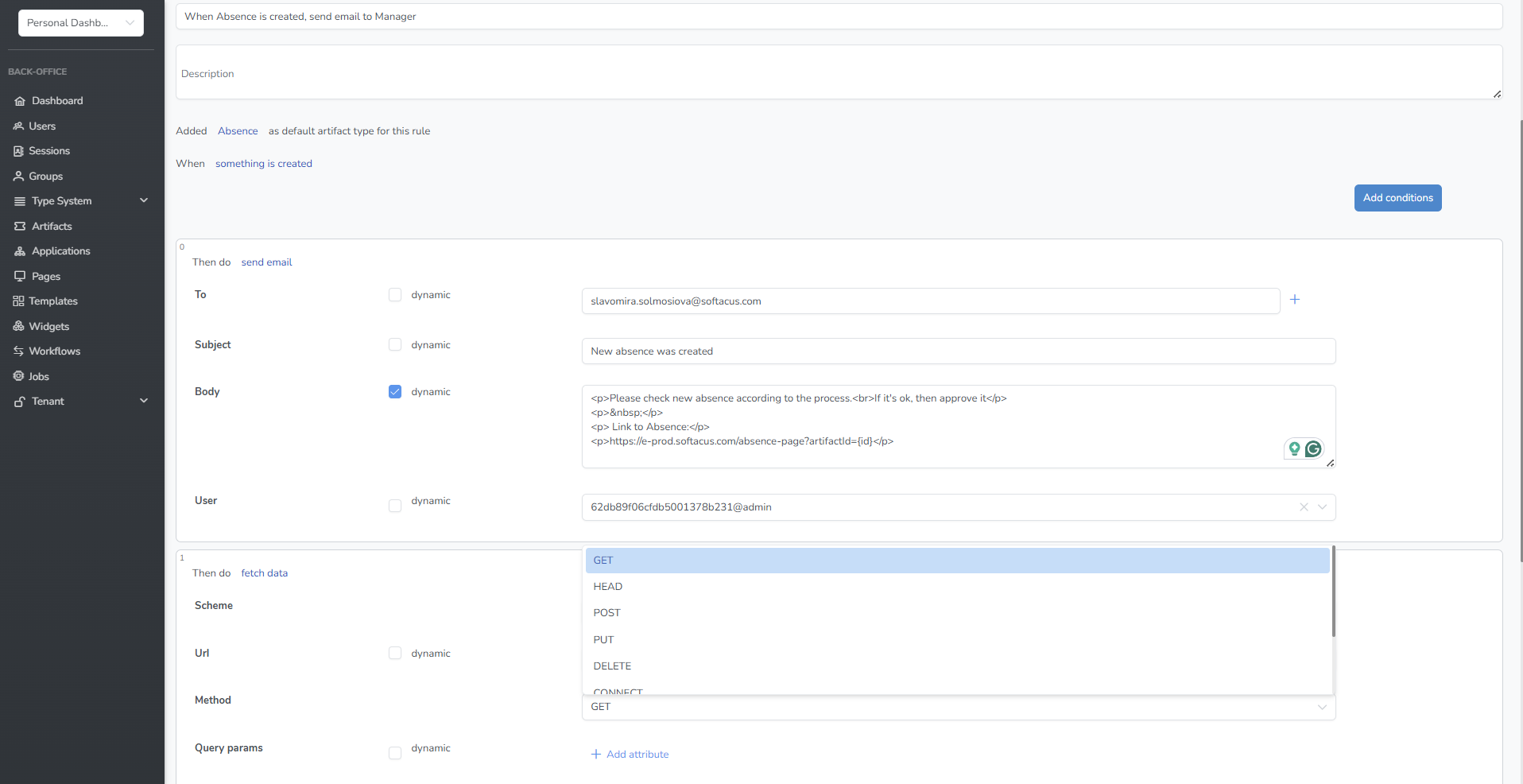 Database, Server and API
