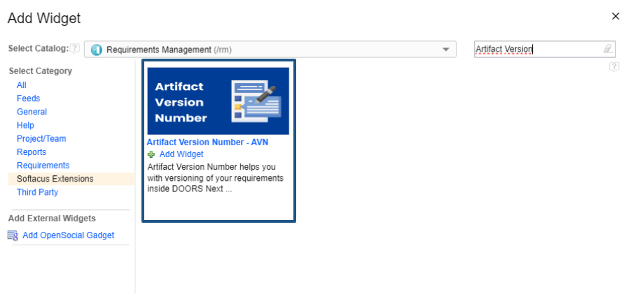 Artifact Version Number User Manual