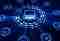 Computer network digital representation stock image
