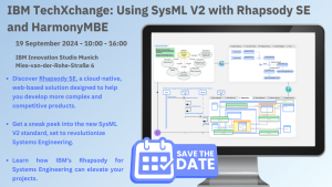 IBM TechXchange: Using SysML V2 with Rhapsody SE and HarmonyMBE - Workshop