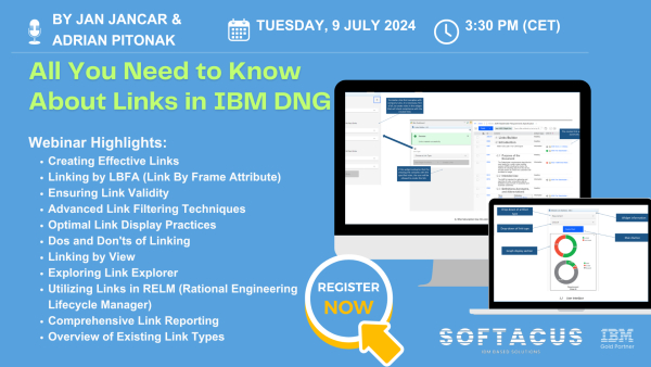 Webinar &quot;All You Need to Know About Links in IBM DNG&quot;, 9th July 2024, 3:30 pm CET
